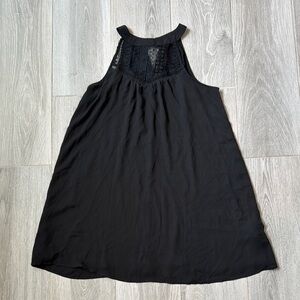 NWOT Francesca’s Collections Black Sleeveless A-Line Mini Dress Size S